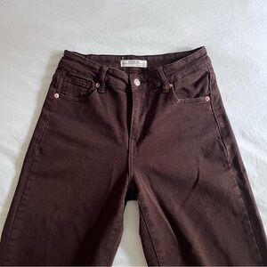 Redial Women's Chocolate Brown Jeans